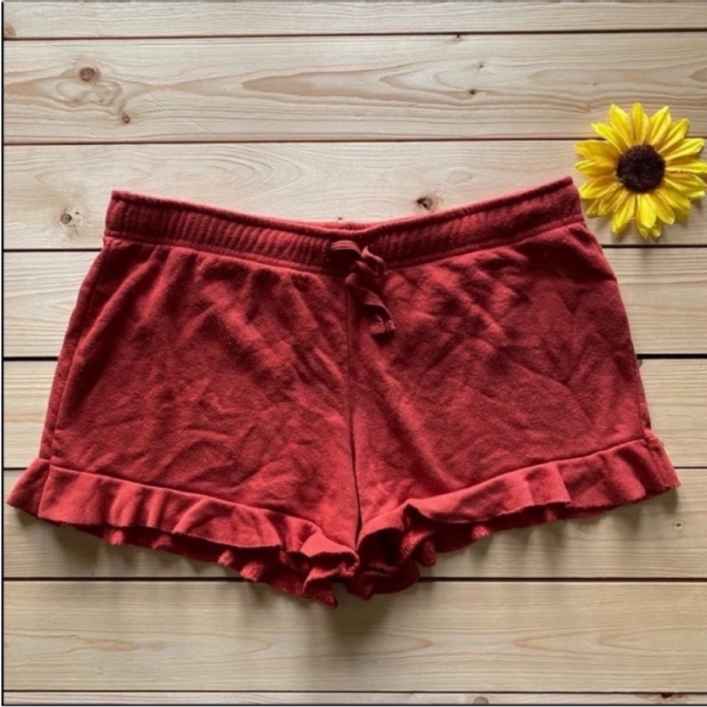 Free Press Shorts with Ruffle Trim New
